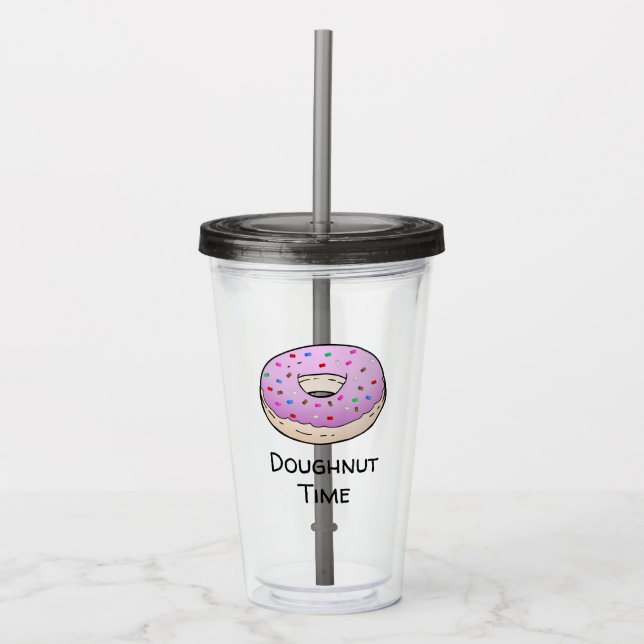 Doughnut Acrylic Tumbler Acryltrinkbecher (Vorderseite)