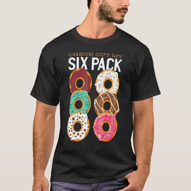 Doughnut Backwaren Karo aus meinem Sixpack Donut T-Shirt (Vorderseite)