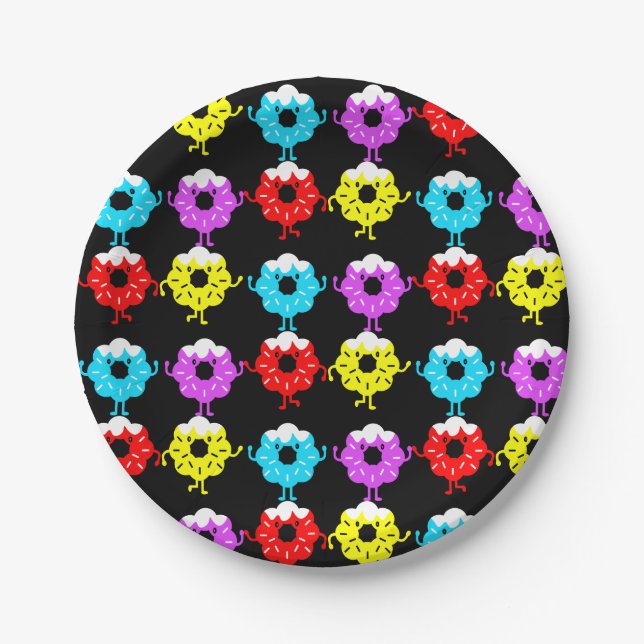Doughnut Donut Lovers Pappteller (Vorderseite)