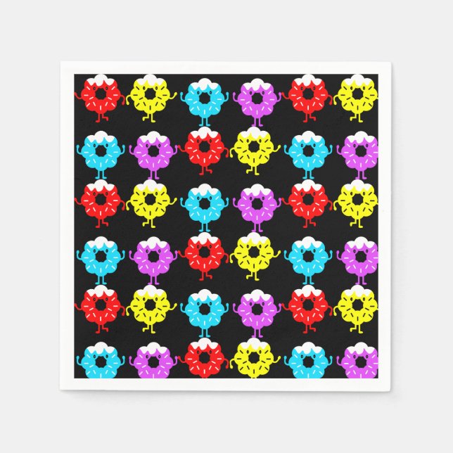 Doughnut Donut Lovers Serviette (Vorderseite)