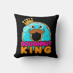 Doughnut King Donut Lover Men Kissen