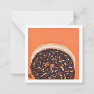 Doughnut mit Sprinklen Mitteilungskarte
