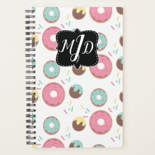 Doughnut Monogram Bakery Sprinkle Donut Planer