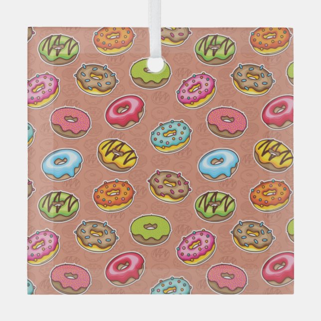 Doughnut Ornament Aus Glas (Vorderseite)