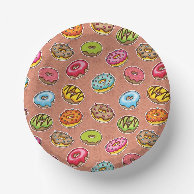Doughnut Pappteller (Vorderseite)