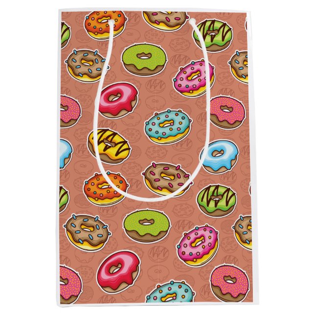 Doughnut Throw Kissen Mittlere Geschenktüte (Vorderseite)