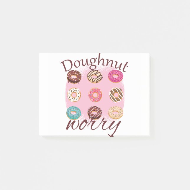 Doughnut Worry Post-it Klebezettel (Vorderseite)