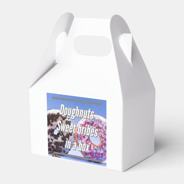 Doughnuts Sweet Bribes In A Box Geschenkschachtel (Vorderseite)