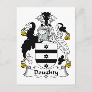 Doughty Familienwappen Postkarte