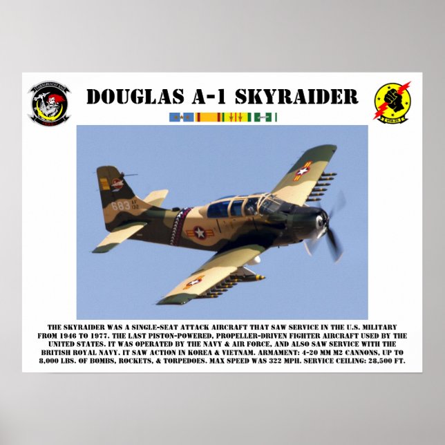 Douglas A-1 Skyraider Poster (Vorne)