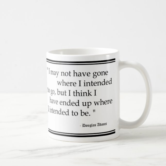 Douglas Adams-Reise-Zitate Kaffeetasse (Rechts)