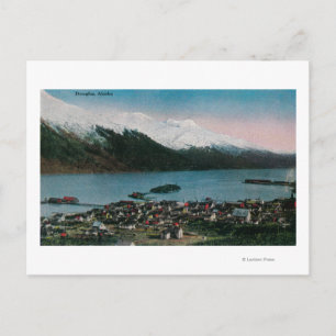 Douglas, Alaska Town ViewDouglas, AK Postkarte