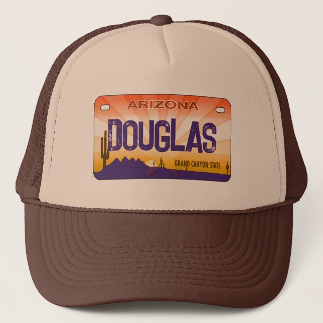 Douglas Arizona-Kennzeichen Truckerkappe (Vorderseite)