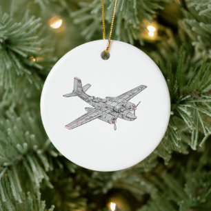 Douglas B-26 Invader Keramik Ornament