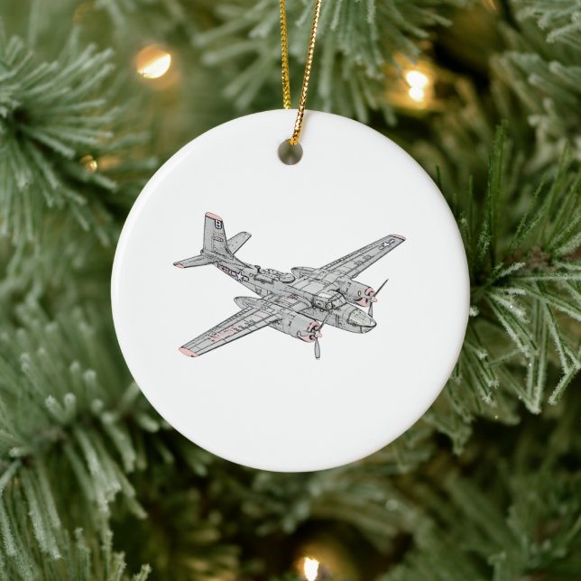 Douglas B-26 Invader Keramik Ornament (Baum)
