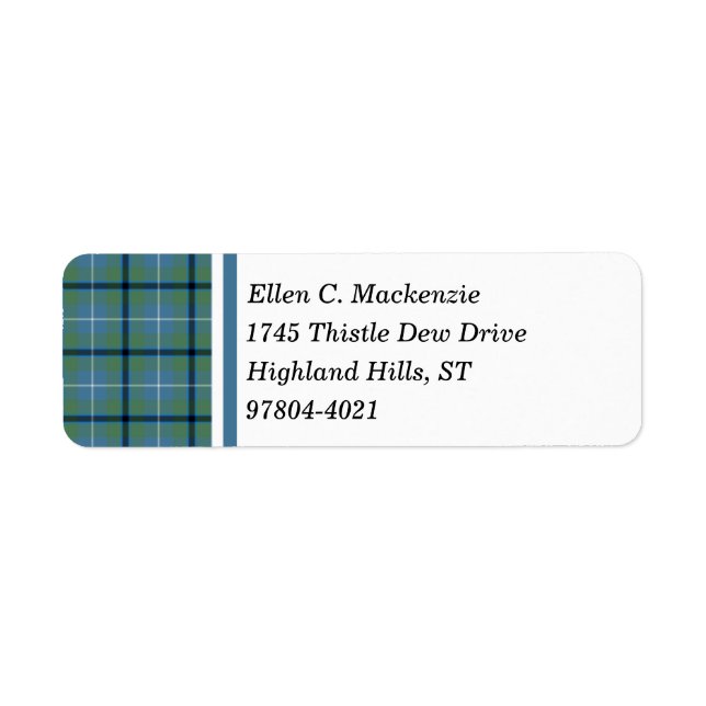Douglas Clan Ancient Light Blue Tartan (Vorne)