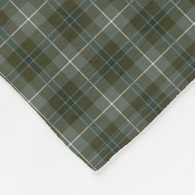 Douglas Clan Loden Green Reproduction Tartan Fleecedecke (Ecke)