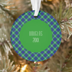 Douglas Clan Tartan Kariert Ornament