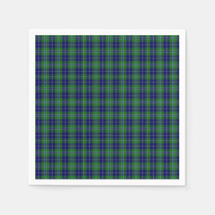 Douglas Clan Tartan Kariert Paper Napkins Serviette