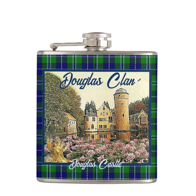 Douglas Clans Douglas Castle Hip Flask Flachmann (Vorderseite)
