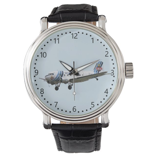 Douglas Dakota DC3 G-AMSV -3 Armbanduhr (Vorderseite)