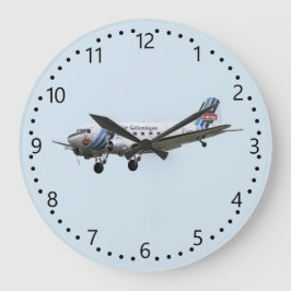 Douglas Dakota DC3 G-AMSV Große Wanduhr