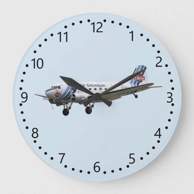 Douglas Dakota DC3 G-AMSV Große Wanduhr (Vorderseite)