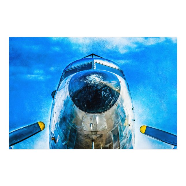 Douglas DC-3 Aircraft Fotodruck (Vorne)