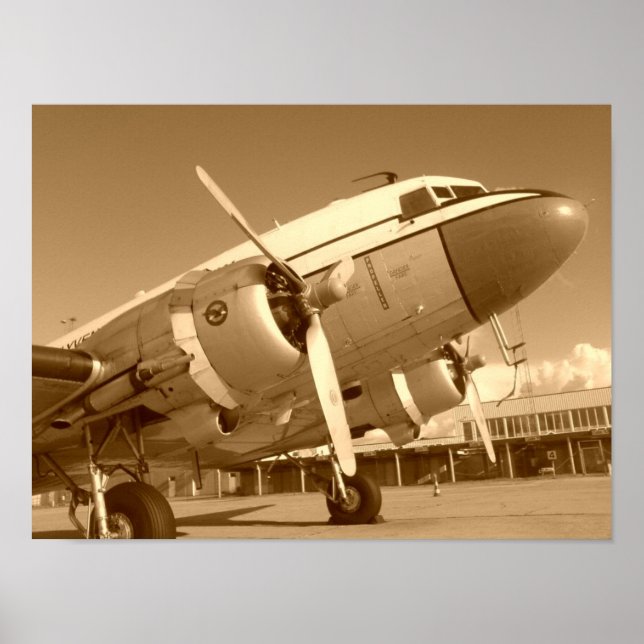 Douglas DC-3 / C-47 Closeup Poster (Vorne)