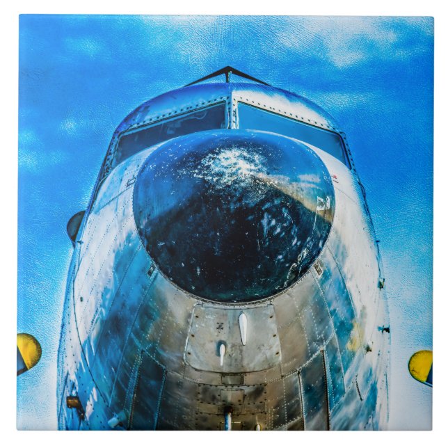 Douglas DC-3 Flugzeug Fliese (Vorderseite)