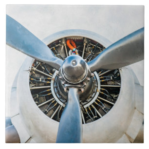 Douglas DC-3 Flugzeug. Propeller Fliese
