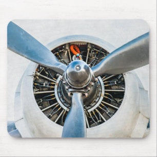 Douglas DC-3 Flugzeug. Propeller Mousepad