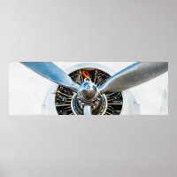 Douglas DC-3 Flugzeug. Propeller
