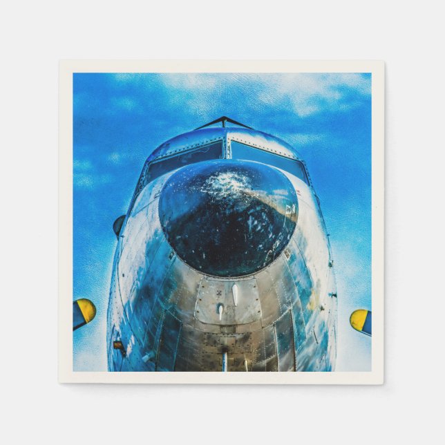 Douglas DC-3 Flugzeug Serviette (Vorderseite)