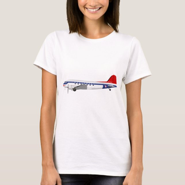 Douglas DC-3 Skytrain Northwest Airlines T-Shirt (Vorderseite)