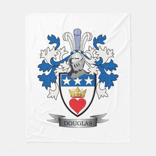Douglas-Familienwappen-Wappen Fleecedecke (Vorderseite)