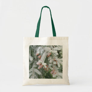 Douglas Fir mit Eis überzogen Tragetasche