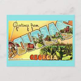 Douglas Georgia Vintage Postkarte