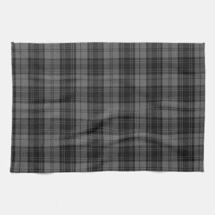 Douglas grauer Tartan-kariertes Handtuch