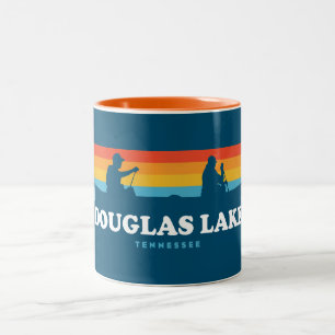 Douglas Lake Tennessee Canoe Zweifarbige Tasse