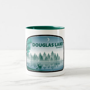 Douglas Lake Tennessee Hirsche Zweifarbige Tasse