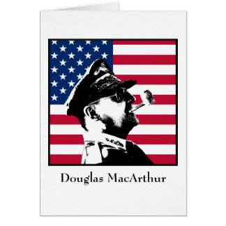 Douglas MacArthur und die US-Flagge