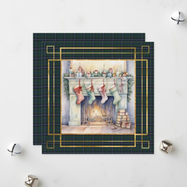 Douglas Modern Scottish Tartan Weihnachten  (Vorderseite/Rückseite Beispiel)