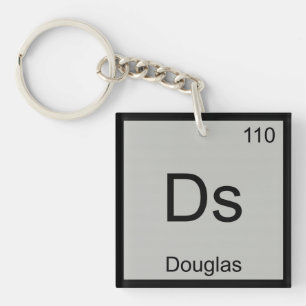 Douglas Name Chemie Element Periodensystem Schlüsselanhänger