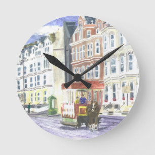 Douglas-Promenade Runde Wanduhr