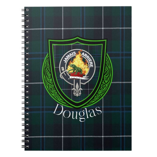Douglas Scottish Clan Tartan & Crest Notizblock (Vorderseite)