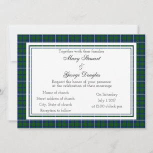 Douglas Scottish Wedding Einladung