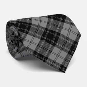 Douglas tartan black grau kariert krawatte