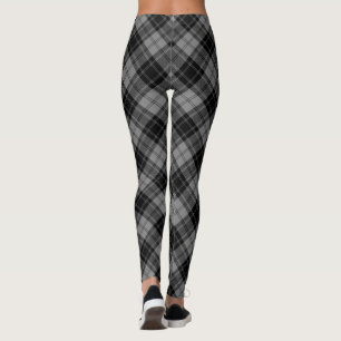 Douglas tartan black grau kariert leggings