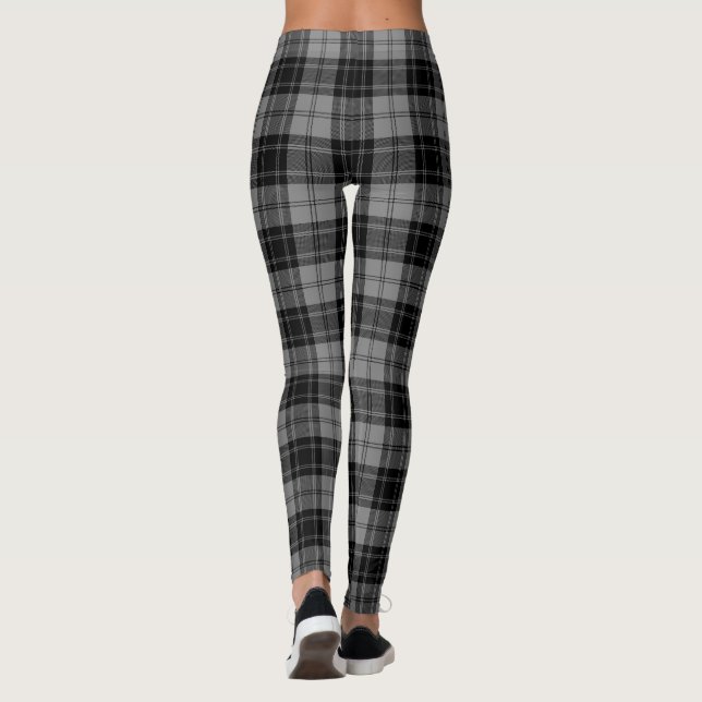 Douglas tartan black grau kariert leggings (Rückseite)